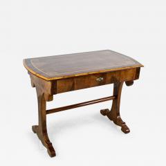 19th Century Biedermeier Nutwood Writing Desk With Inlay Works Austria ca 1835 - 3307652