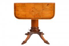 19th Century Biedermeier Period Drop Leaf Walnut Table - 1245370