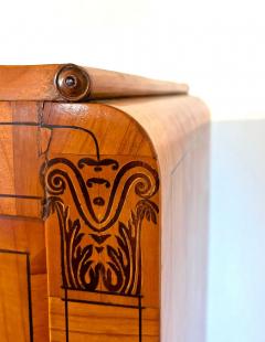 19th Century Biedermeier Prague Cabinet Marquetry Works Cherry CZ ca 1825 - 4788993
