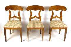19th Century Biedermeier Shovel Dining Chairs Nutwood Set Of 6 AT ca 1830 - 4624034