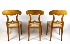 19th Century Biedermeier Shovel Dining Chairs Nutwood Set Of 6 AT ca 1830 - 4624037