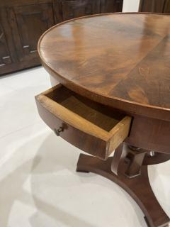 19th Century Biedermeier Style Drum Table - 4157292