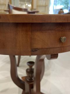 19th Century Biedermeier Style Drum Table - 4157295