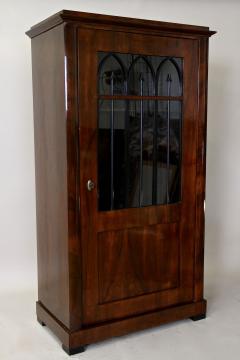 19th Century Biedermeier Vitrine Cabinet or Bookcase Nutwood Austria ca 1840 - 3362141