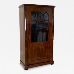 19th Century Biedermeier Vitrine Cabinet or Bookcase Nutwood Austria ca 1840 - 3363283