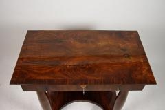 19th Century Biedermeier Wall Console Table with Columns Nutwood AT ca 1860 - 4161258