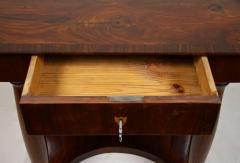 19th Century Biedermeier Wall Console Table with Columns Nutwood AT ca 1860 - 4161264