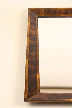 19th Century Biedermeier Wall Mirror Walnut Polished Austria ca 1835 - 4817542
