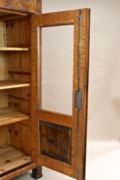 19th Century Biedermeier Walnut Cabinet Vitrine Bookcase Austria ca 1830 - 4685888