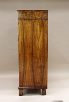19th Century Biedermeier Walnut Cabinet Vitrine Bookcase Austria ca 1830 - 4685893