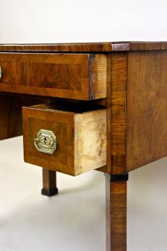 19th Century Biedermeier Writing Desk Side Table Nutwood Austria circa 1830 - 3386375