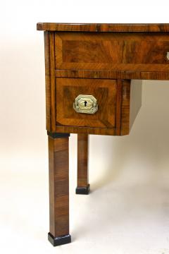 19th Century Biedermeier Writing Desk Side Table Nutwood Austria circa 1830 - 4493065