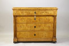 19th Century Birdseye Maple Biedermeier Chest Of Drawers Germany ca 1840 - 3337381