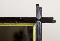 19th Century Black Forest Rustic Mirror Gilt Bars Hand Carved AT ca 1880 - 4390484