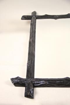 19th Century Black Forest Rustic Wall Mirror Basswood Austria circa 1880 - 4307577
