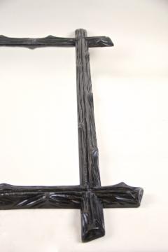 19th Century Black Forest Rustic Wall Mirror Basswood Austria circa 1880 - 4307578