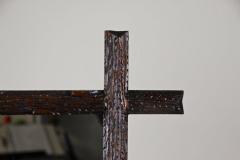 19th Century Black Forest Rustic Wall Mirror Hand Carved Austria circa 1880 - 4210415