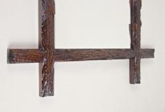 19th Century Black Forest Rustic Wall Mirror Hand Carved Austria circa 1880 - 4210421
