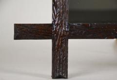 19th Century Black Forest Rustic Wall Mirror Hand Carved Austria circa 1880 - 4210422