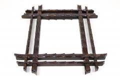 19th Century Black Forest Rustic Wall Mirror Handcarved Austria circa 1870 - 4476602