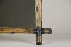 19th Century Black Forest Rustic Wall Mirror Light Brown Austria circa 1890 - 4147776