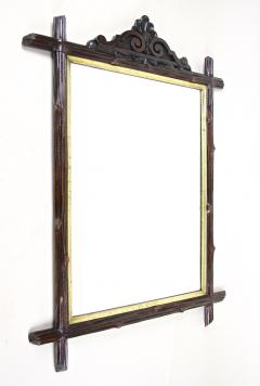 19th Century Black Forest Wall Mirror With Gilt Bars Austria ca 1880 - 4121928