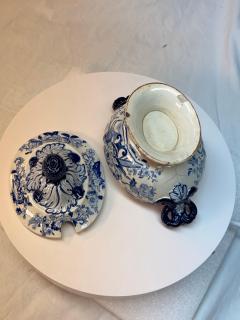 19th Century Blue White Sauce Tureen Lid - 4549085