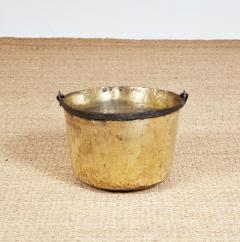 19th Century Brass Bucket with Iron Rim - 3913655