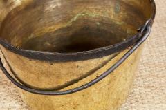19th Century Brass Bucket with Iron Rim - 3913664