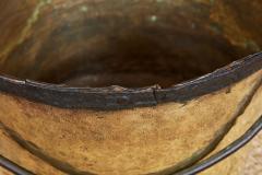 19th Century Brass Bucket with Iron Rim - 3913665
