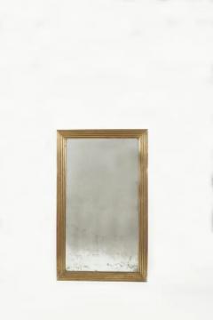 19th Century Brass Reeded Mirror - 3533084