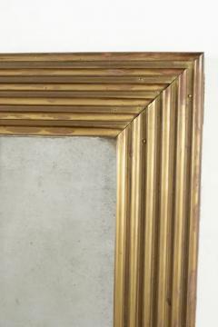 19th Century Brass Reeded Mirror - 3533089
