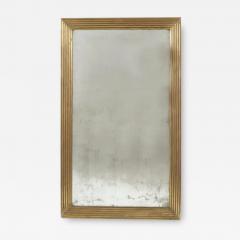19th Century Brass Reeded Mirror - 3591177