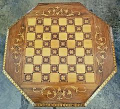 19th Century British Trumpet Shaped Table with Games Top - 1705023