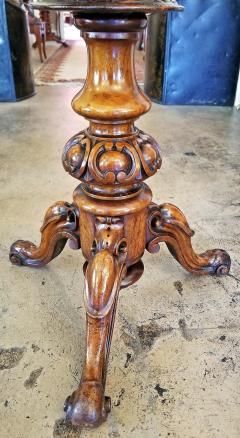 19th Century British Trumpet Shaped Table with Games Top - 1705030
