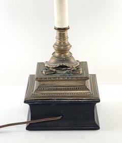 19th Century Bronze Candlestick Lamp India circa 1840 - 3625610