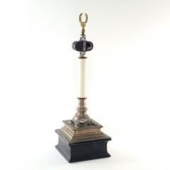 19th Century Bronze Candlestick Lamp India circa 1840 - 3625613
