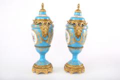 19th Century Bronze Mounted Porcelain Covered Urns - 1944120