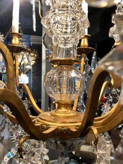 19th Century Bronze and Large Crystal Palatial Chandelier - 2943235