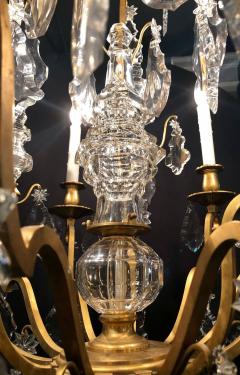 19th Century Bronze and Large Crystal Palatial Chandelier - 2943239