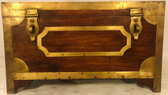 19th Century Campaign Vanity Dressing or Jewelry Box with Boule Inlay - 2658891