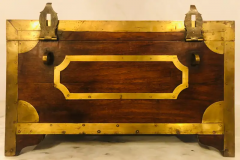 19th Century Campaign Vanity Dressing or Jewelry Box with Boule Inlay - 2658943