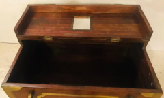 19th Century Campaign Vanity Dressing or Jewelry Box with Boule Inlay - 2658946