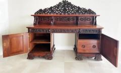 19th Century Carved Anglo Indian Tiered Carved Buffet in Mahogany and Ebony - 3856011