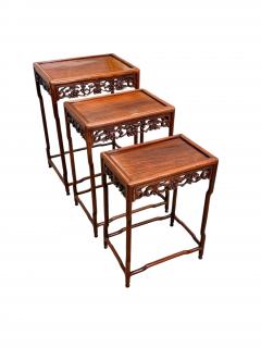 19th Century Carved Chinese Nesting Tables - 4632103