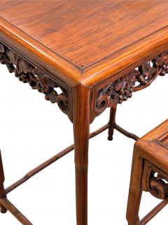 19th Century Carved Chinese Nesting Tables - 4632108