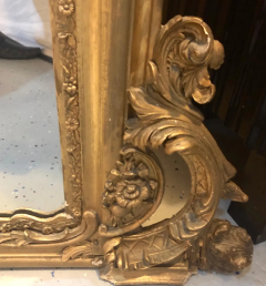 19th Century Carved Gilt Gold Pier Console Floor or over the Mantle Mirror - 2668476