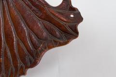 19th Century Carved Lotus Leaf Tray - 1762448