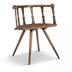 19th Century Carved Swedish Vernacular Chair - 1794132