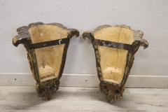 19th Century Carved and Gilded Wood Pair of Antique Friezes - 2862153